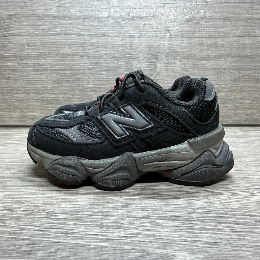 New Balance 9060 'Black Castlerock' Toddler Sneakers IV9060BK- SZ 6 C